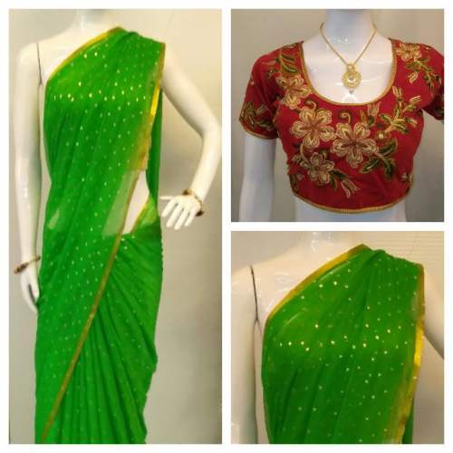 STAR FOIL TIKKA PARTYWEAR SAREES 
