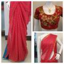 STAR FOIL TIKKA PARTYWEAR SAREES  thumb 2