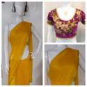 STAR FOIL TIKKA PARTYWEAR SAREES  thumb 4