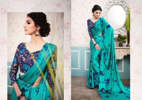 Stylish Georgette Print Saree