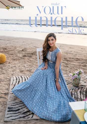 Summer Heat Pure Cotton Anarkali Long Kurti