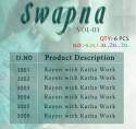 SWAPNA RAYON WITH KATHA WORK FANCY KURTIS thumb 7