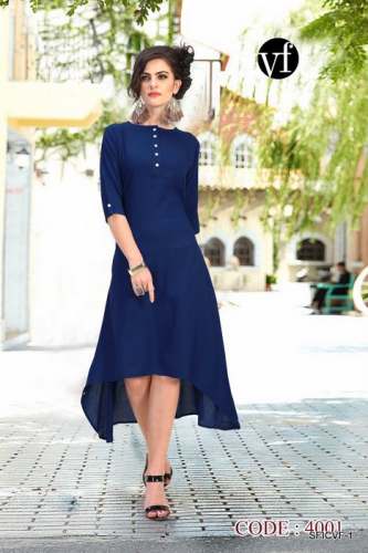 VF KURTI PLAIN UP-DOWN KURTI FANCY KURTIS 