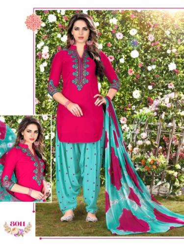 Unstitched Patiala Salwar Kameez