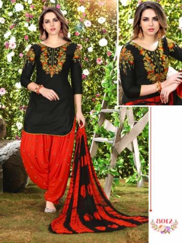 Ethnic Patiala Dress Material by Mahalaxmi Textile