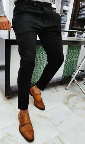 Mens 4way lycra trouser chinos 