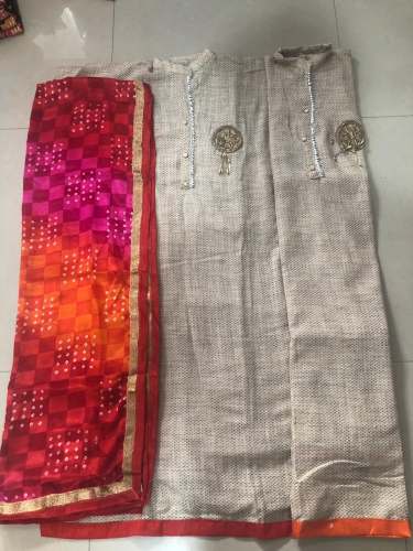 Stylish Khadi Print Dress Material