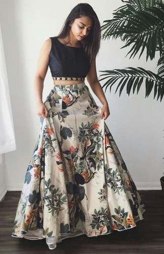 floral print Lehanga
