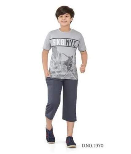 Boys Half Sleeve Nightwear by Inter Creation