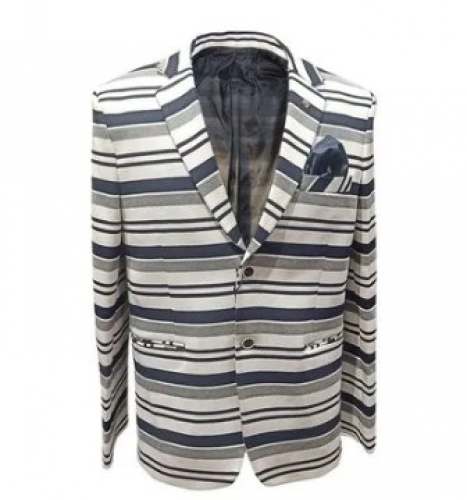 D.dot Striped Party Wear Blazer by Kitty Garment