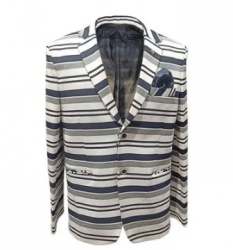 D.dot Striped Party Wear Blazer