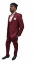Mens Maroon 3 Piece Suit thumb 2