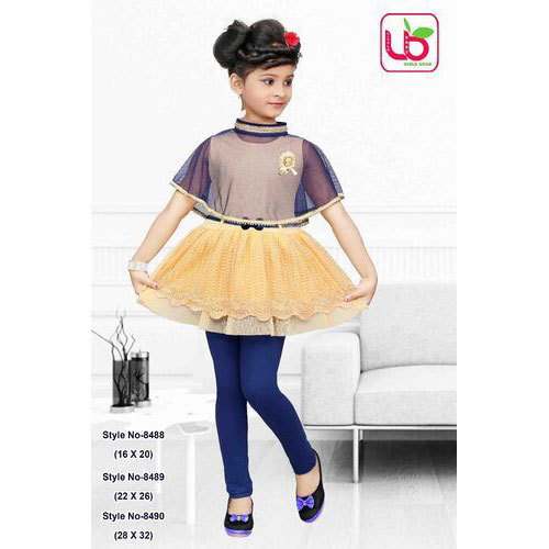 fancy net top with leggings by Daya Sons