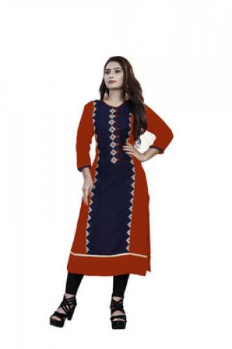 Embroidery  Rayon Kurti