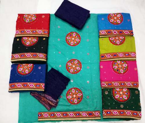 Bandhani Karachi Work Dress Material 