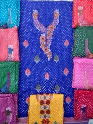 Cotton Bandhani Dress Material