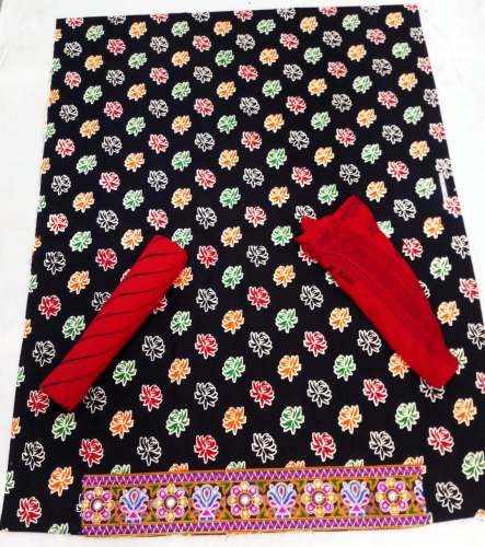 Cotton Printed Lace Dress Mateial