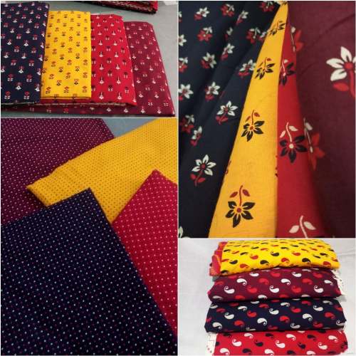 Fancy Cotton Printed Dress Material2 by RABBI TEXTILES