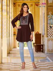 Bubbly Vol 11 Rayon Slub Tunic Tops by TIPS and TOPS