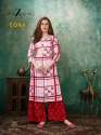 CORA Rayon Kurti Palazzo Set by Z-BLACK  thumb 2