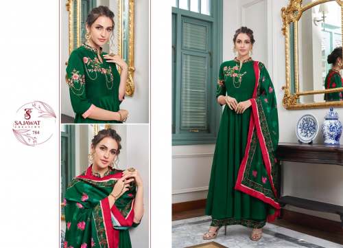 DEsigner palazzo with suit -Sajawat creation
