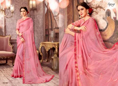party wear Chiffon saree - Julie Vol 6