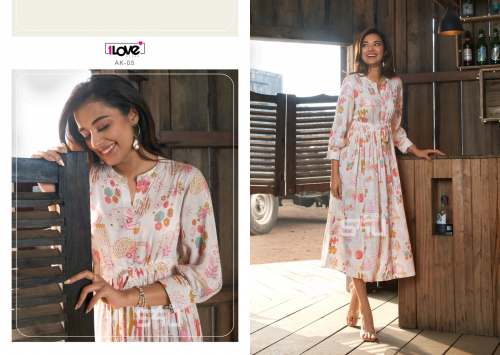 Stylish Party Wear Midi Floral Print Dress 