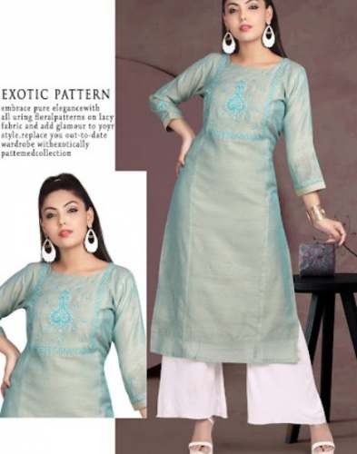 Fancy Collection Kurti Palazzo Set by Bhakti Kala Creation