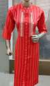 red-straight-kurti-for-women