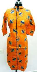Umbrella Foil Print Cotton Kurtis