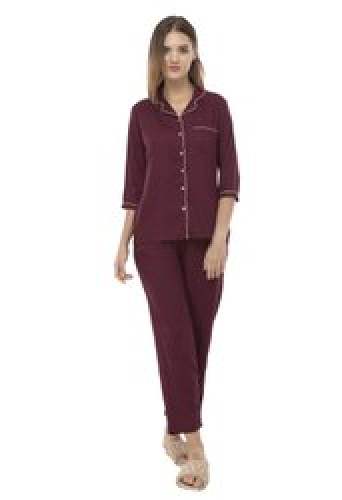 Women Full Sleeve Night Suit Set by Fusion Clothing