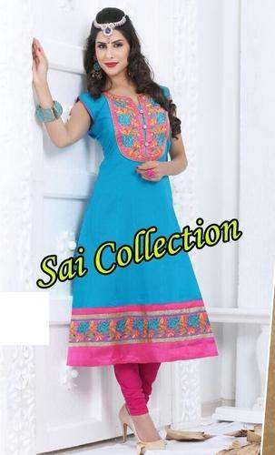 Ladies Embroidered Kurti by Sai Collection