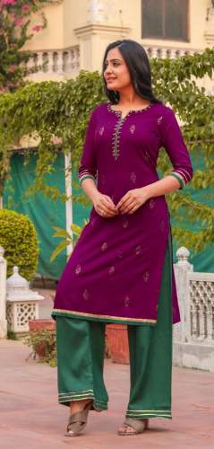 Designer Kurti With Palazzo