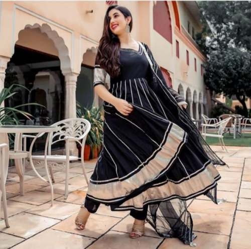Kurti With Palazzo And Dupatta A