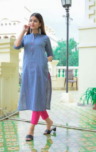 South Cotton Kurti With pant Set