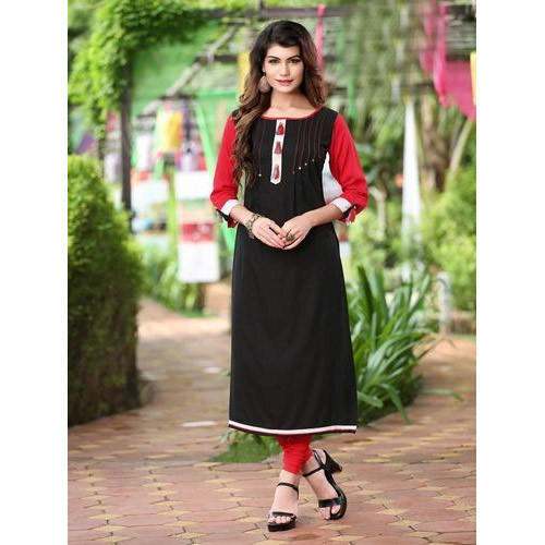 Ladies Calf Long Cotton Kurti