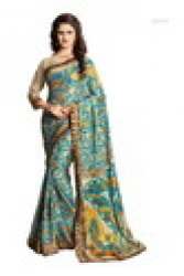 Ladies Fancy Georgette Saree With Lace Border2