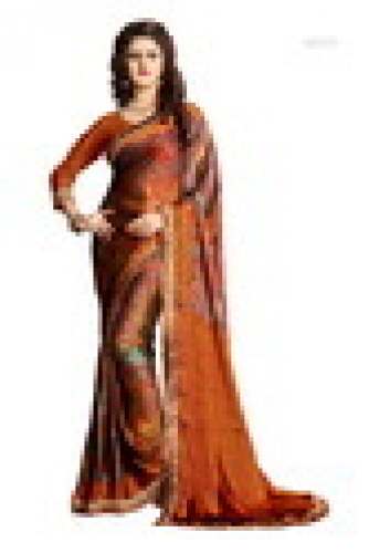 Ladies Fancy Georgette Saree With Lace Border3
