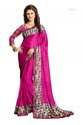 Ladies Fancy Georgette Saree With Lace Border8