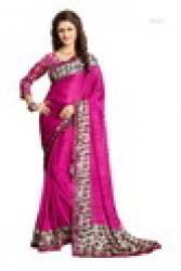 Ladies Fancy Georgette Saree With Lace Border8