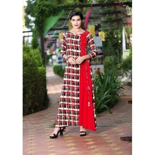 Ladies Full Length Rayon Kurti