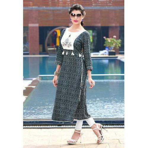 Ladies Printed Cotton Kurti1