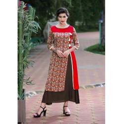 Ladies Printed Rayon Kurti