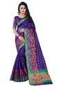 New Jacquard Work Poly Silk Sarees thumb 3