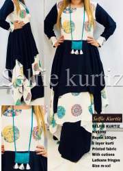 Rayon Printed Kurtis