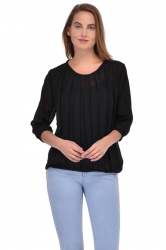 Black Transprent Top - 3191