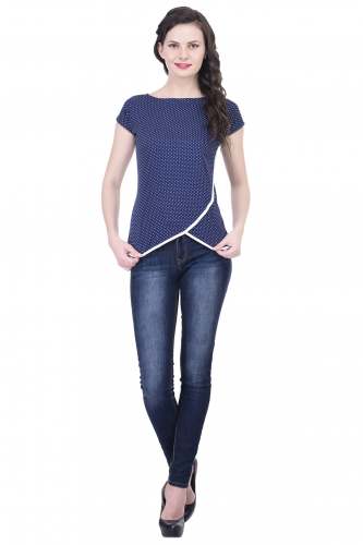 Dot Printed Ladies Top-3057