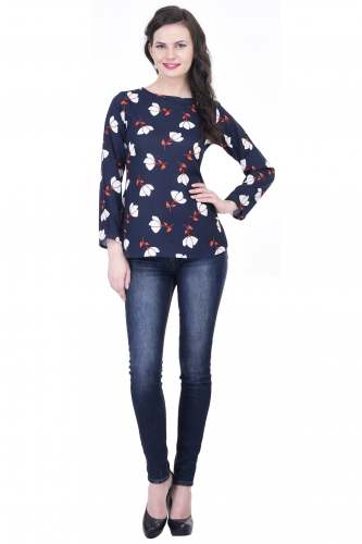 Floral Printed Tops-3059