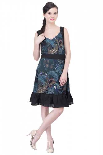 Green Paisley Dress