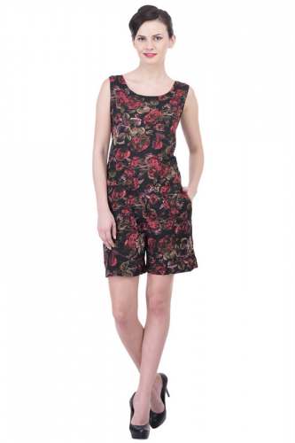 Ladies Fency Short Jumpsuit-3083